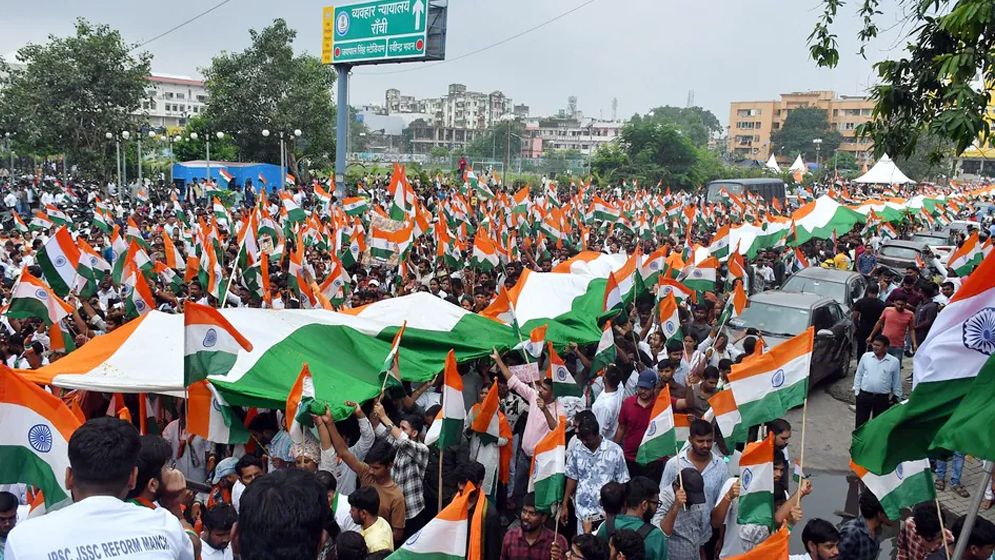 ভারতের স্বাধীনতা দিবসে ঝাড়খণ্ডের মূখ্যমন্ত্রীর বাড়ি ঘেরাওয়ের ঘোষণা